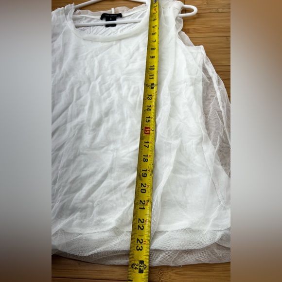 Pink Tartan White Tank Top - Picture 5 of 6